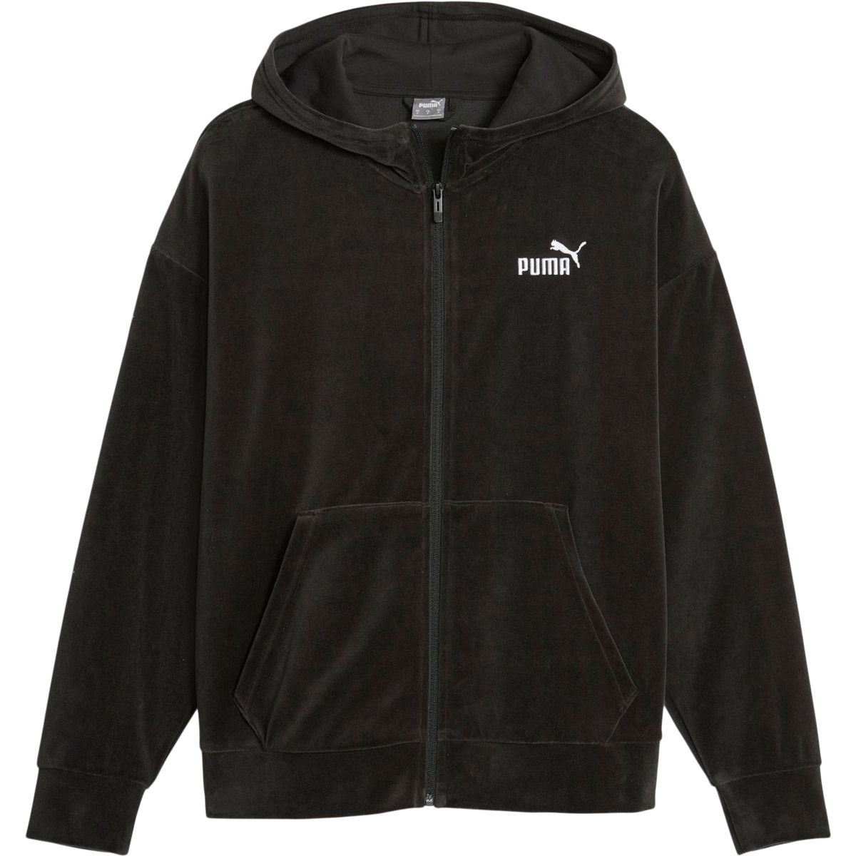 Puma Essential Elevated Velour Full Zip Hættetrøje Dame