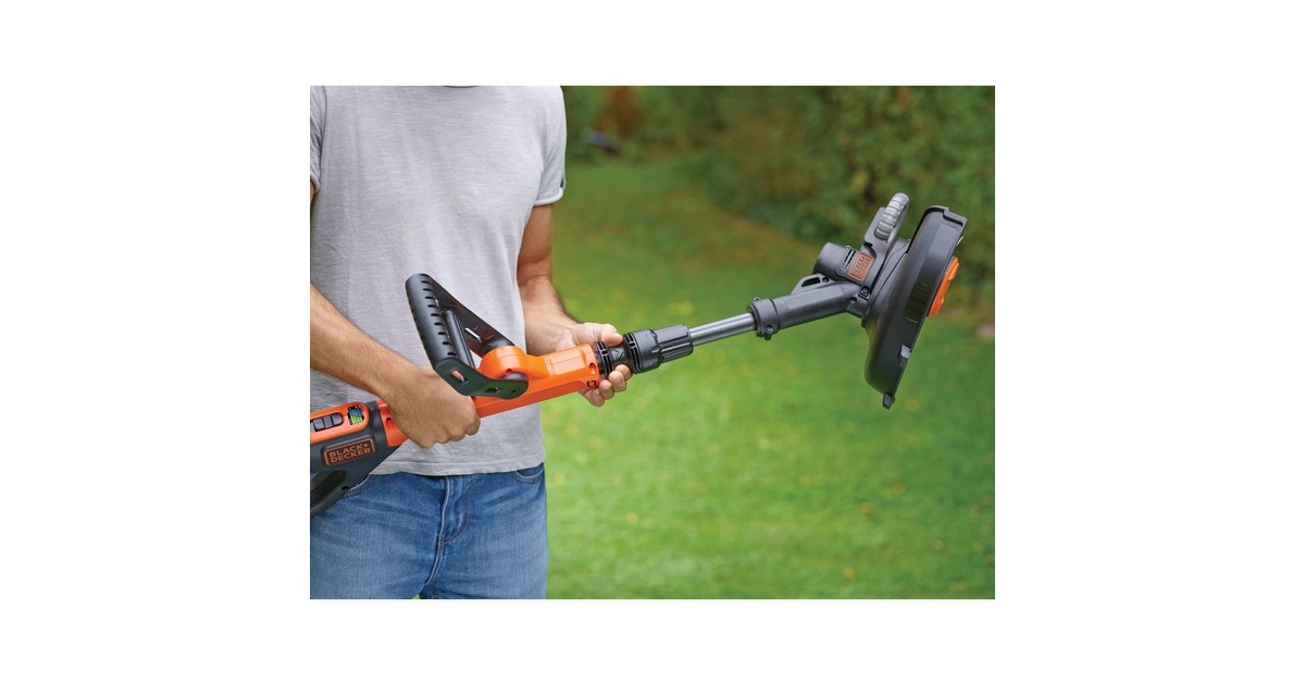 BLACK+DECKERAccu grastrimmer STC1820PCB  (Oranje/zwart, Accu niet inbegrepen)