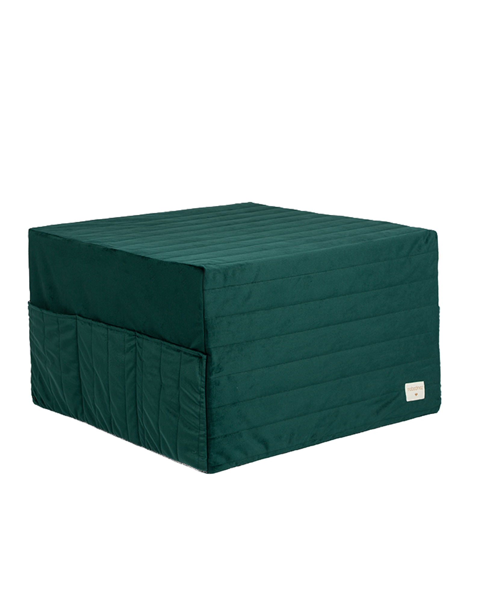 Lit d'appoint pliable eco-velours | Vert