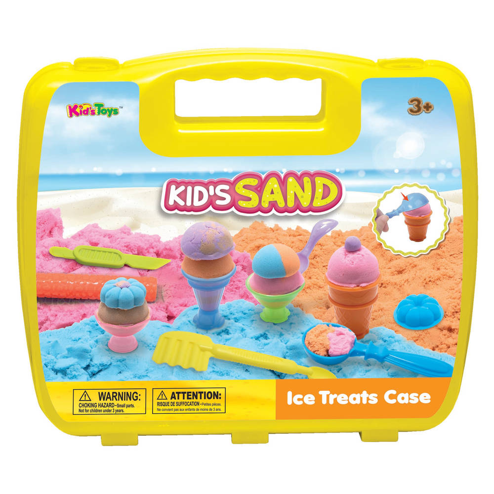 Koffer met zand ijsje kleiset