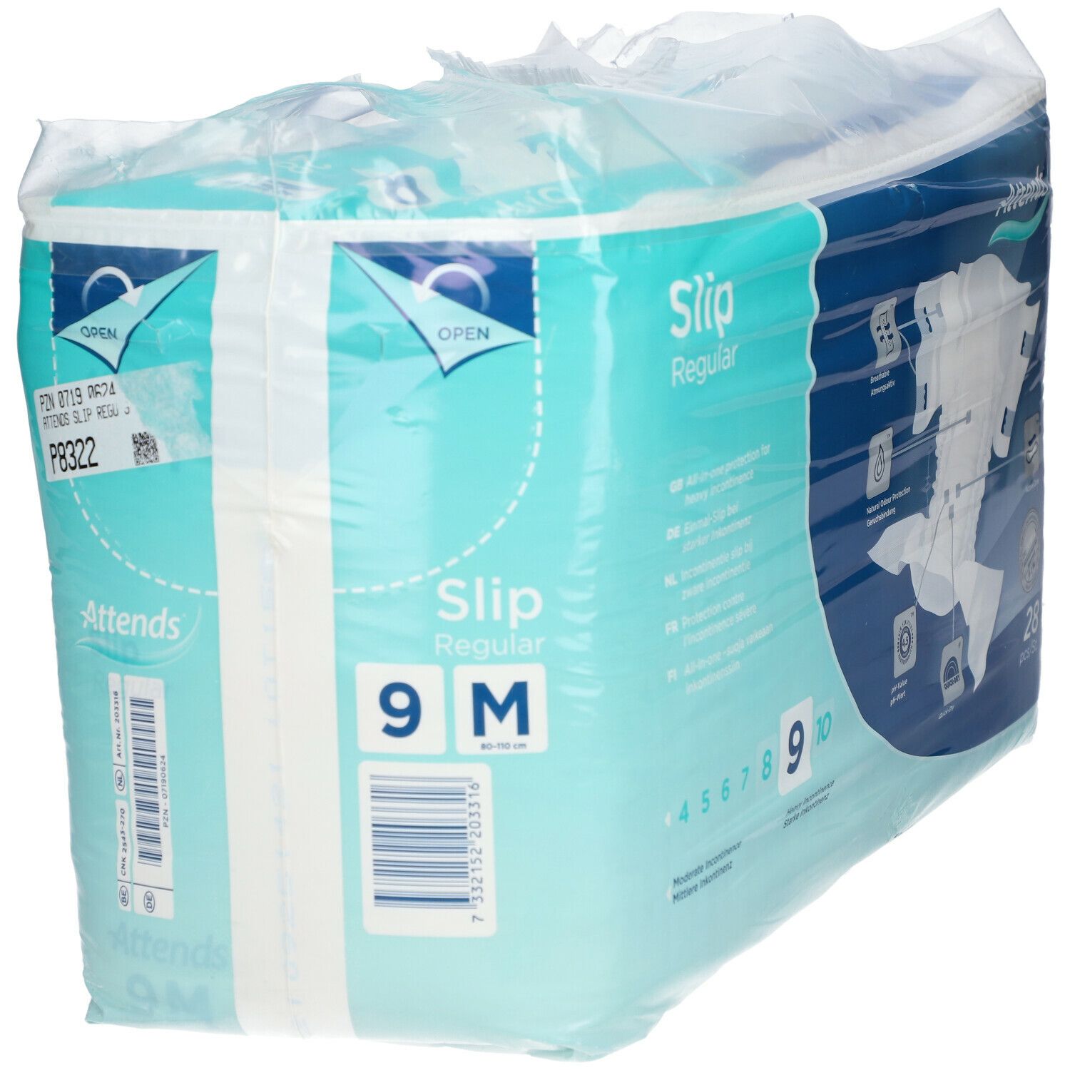 Attends® Slip Regular 9 M