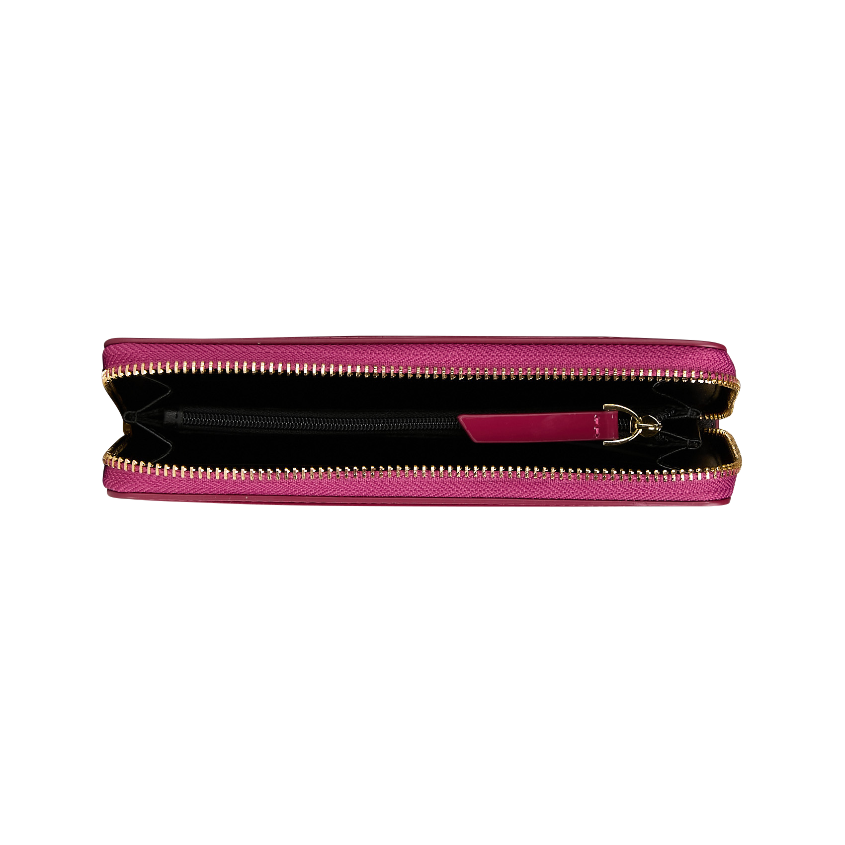 Portefeuille bi-matière cuir | Rose