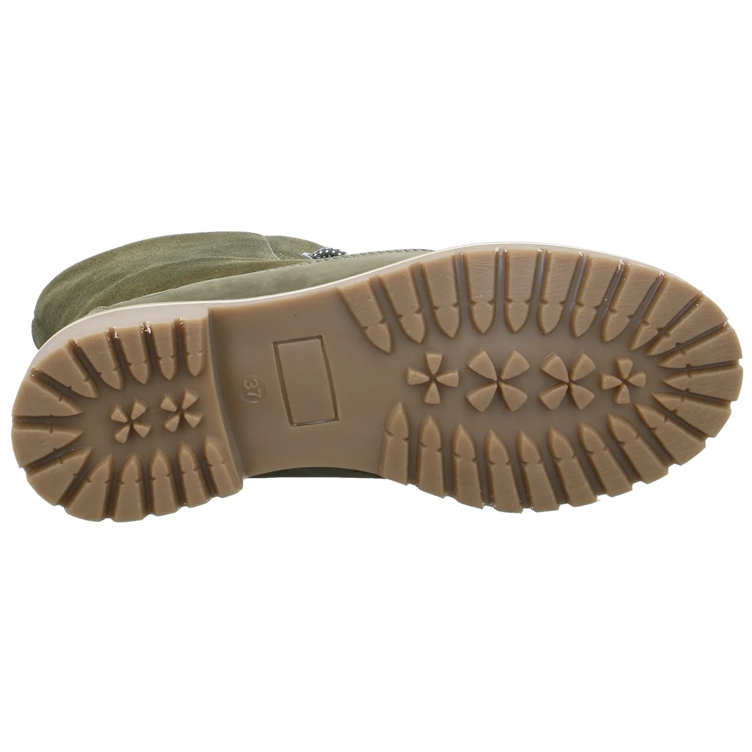 SCHUHENGEL Boot Olive Leder