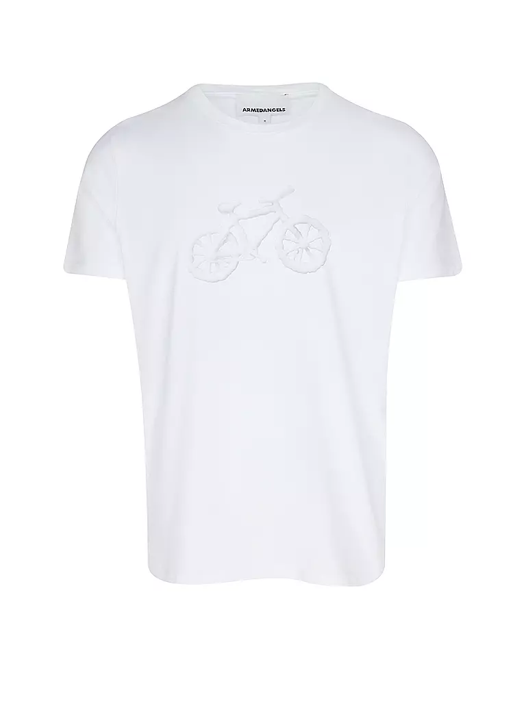 ARMEDANGELS T-Shirt JAAMES CLOUD BIKE weiss