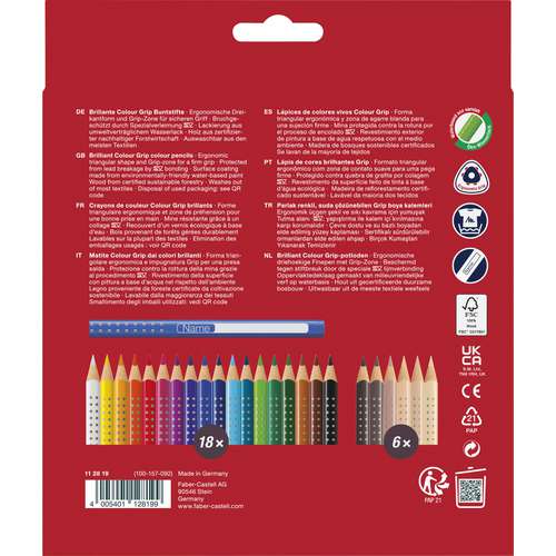 FABER-CASTELL Colour Grip Skin Tones 18 6, Set