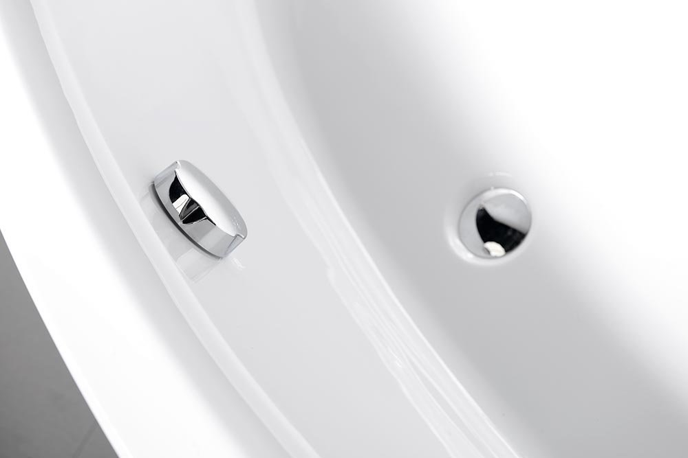 Aqualine Orava hoekbad rechts 150x90x38cm wit