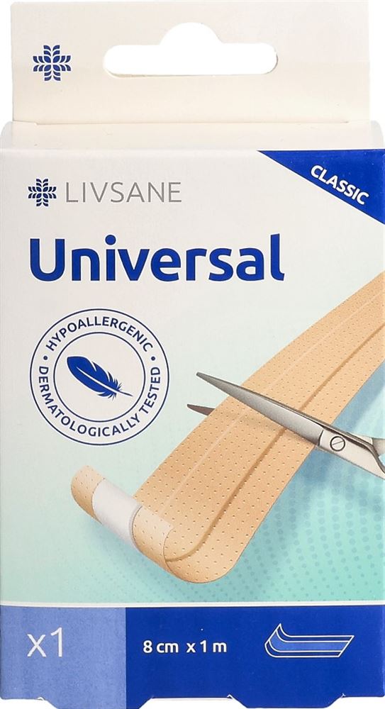 LIVSANE Classic Universal Pflaster Pfl 8cmx1m 1 Stk