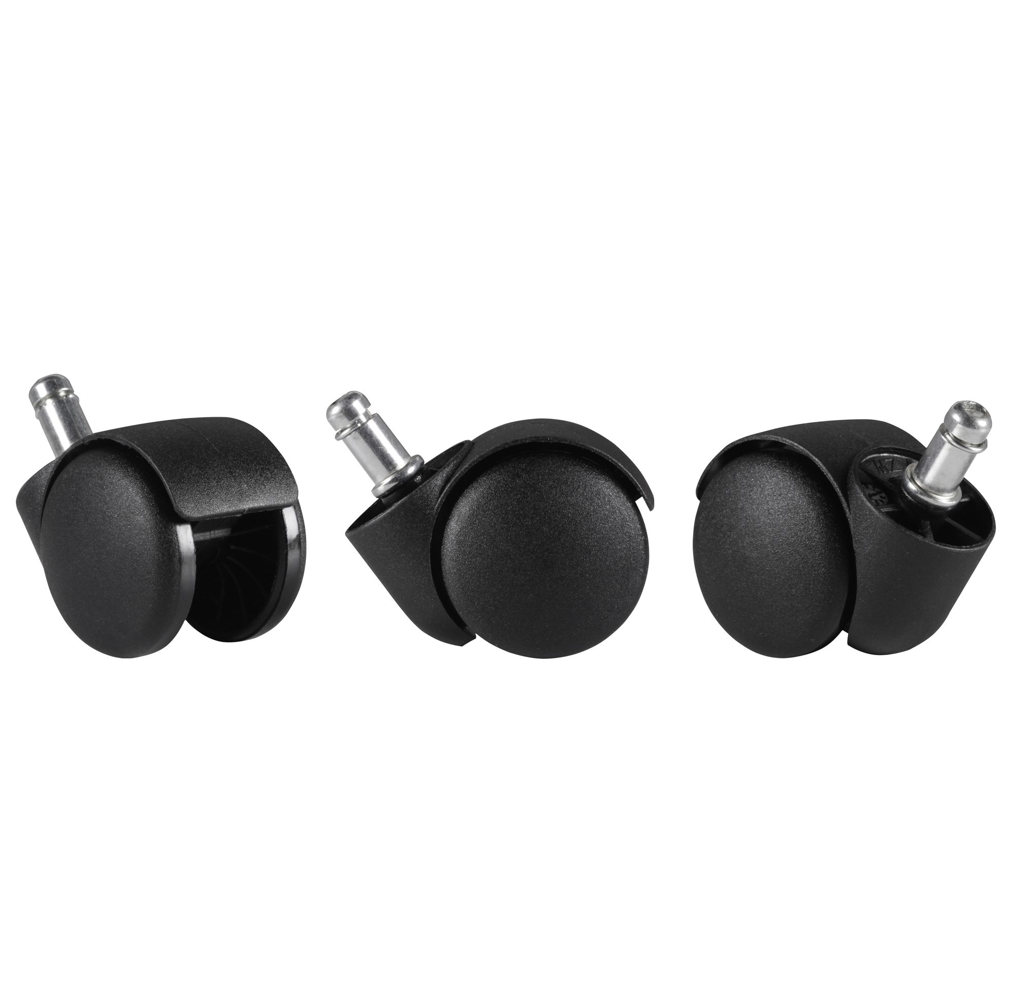 KADIMA DESIGN Premium Teppichbodenrollen: 5er Set, strapazierfähiger Kunststoff, für 11mm PIN-Durchmesser, 50 mm Rollendurchmesser.
