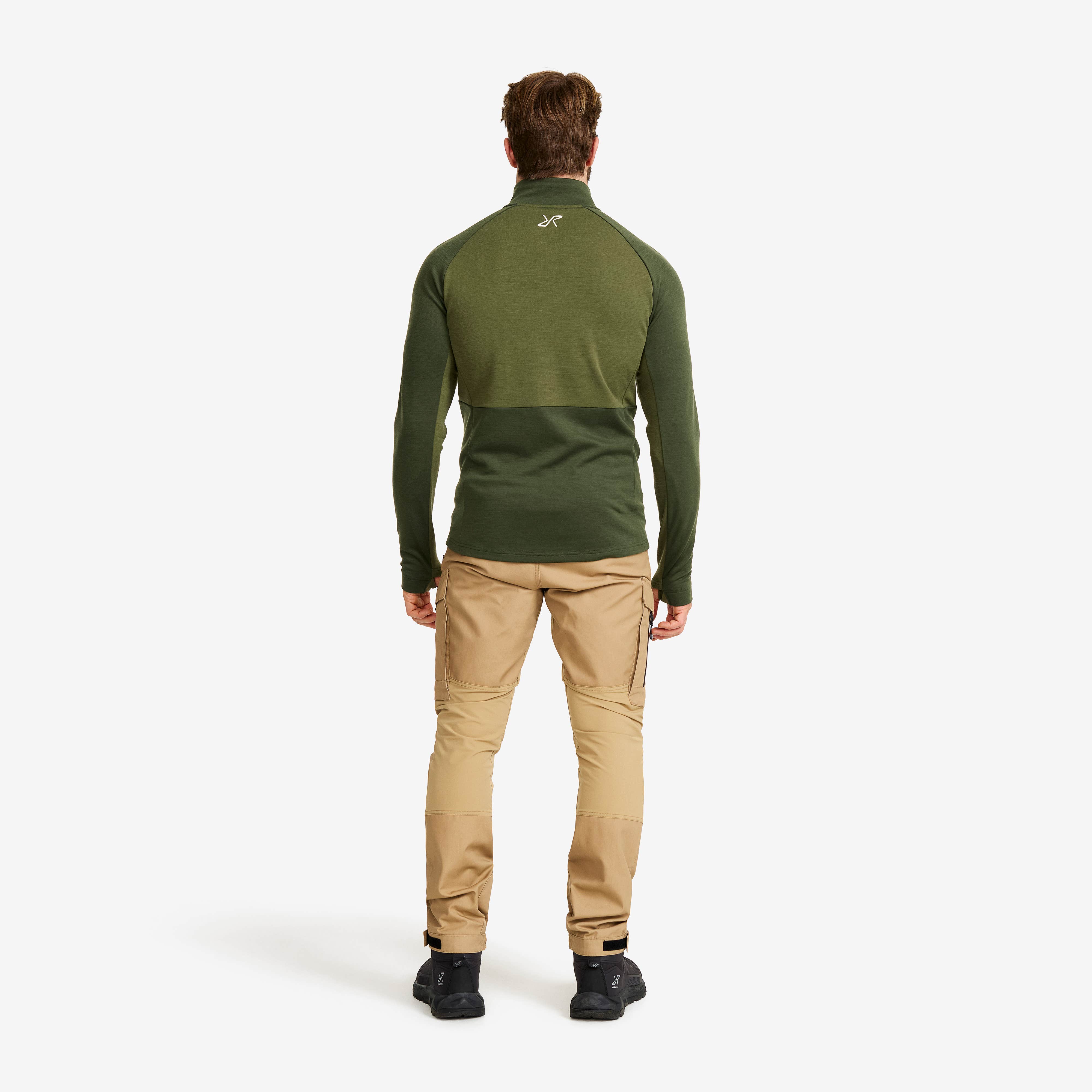 Hill Fleece Herre Forest Green