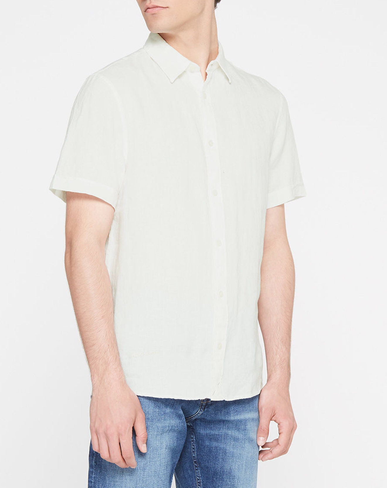 Scotch & Soda Chemise 100% Lin Regular Fit blanche