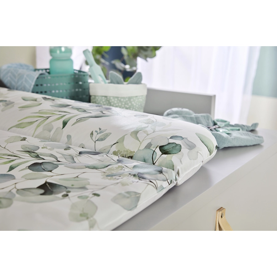 Rotho Wickelauflage Motiv Natural Leaves, 85 x 72 x 5 cm