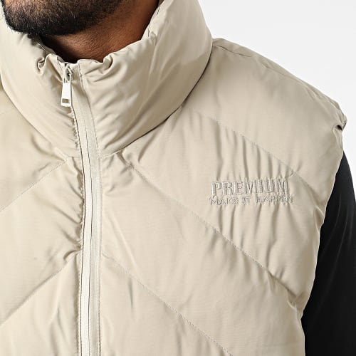 Doudoune Sans Manches MNT-10026 Beige