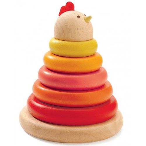 Djeco stapeltoren moeder kip DJ06303