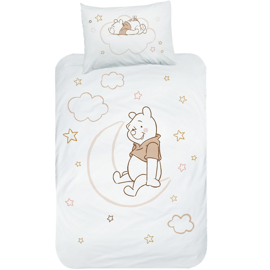 MTOnlinehandel Bettwäsche Kinder-Bettwäsche, Flanell, 40x60 + 100x135 cm Winnie Pooh