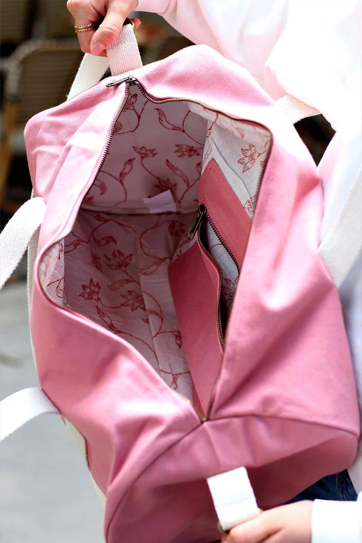 Sac polochon Simon Rose blush