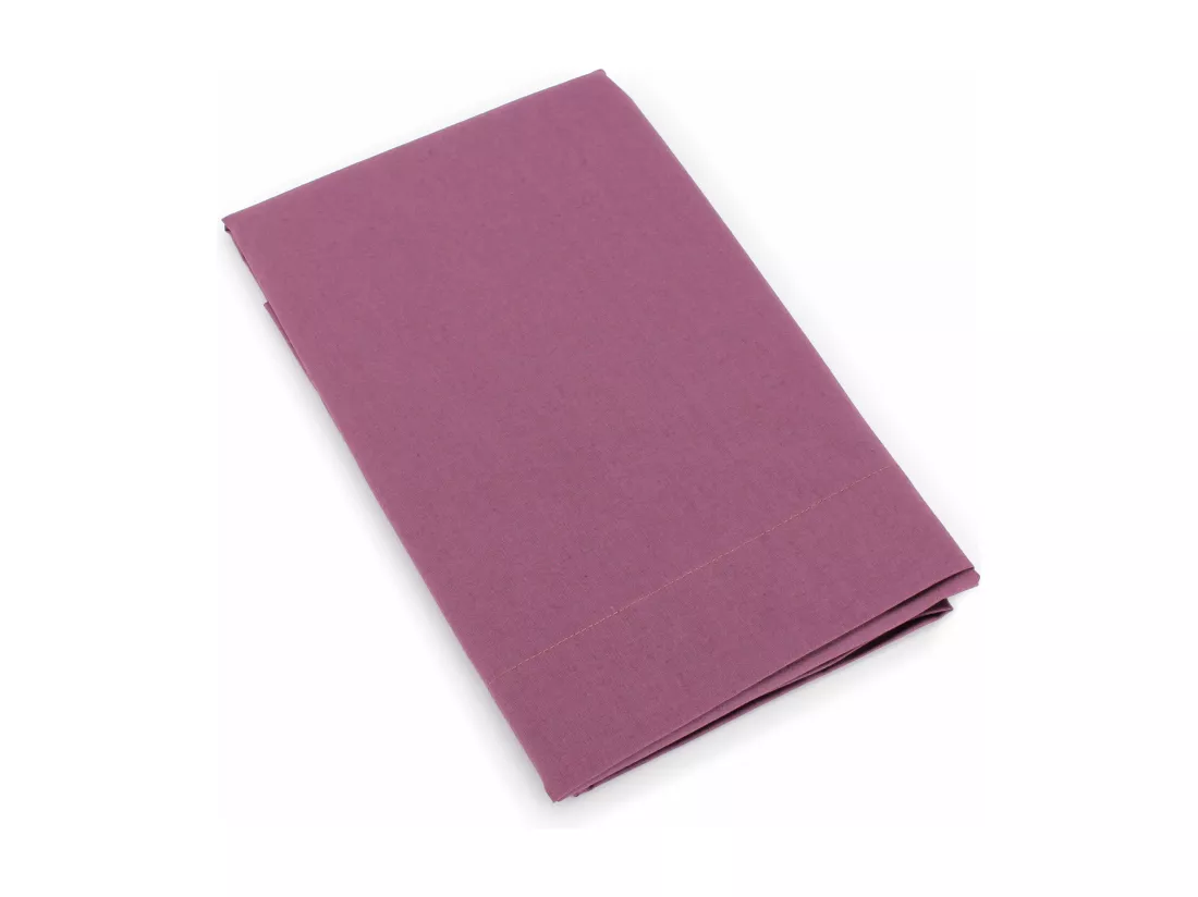 Taie de traversin uni 140x43 cm coton ALTO Raisin