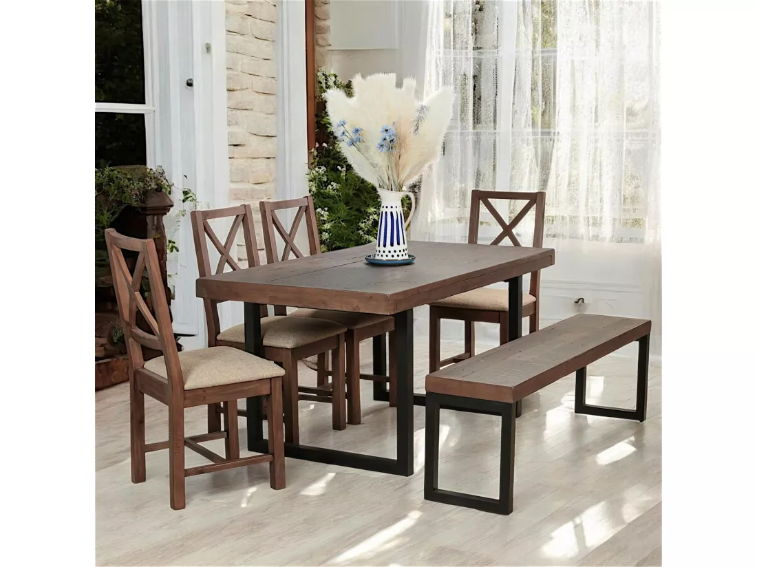 Banc bois recyclé 155cm SAMOA