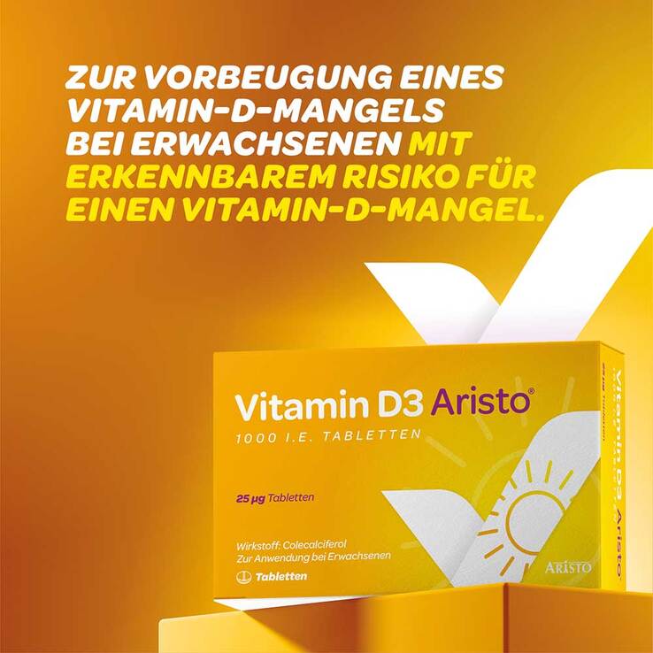 Vitamin D3 Aristo 1000 I.E. Tabletten, 200 St