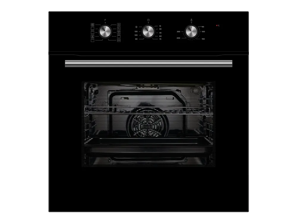 Scandomestic XO 6300 - Ovn - til indbygning - niche - bredde: 56 cm - dybde: 56 cm - højde: 59 cm - Klasse A - sort