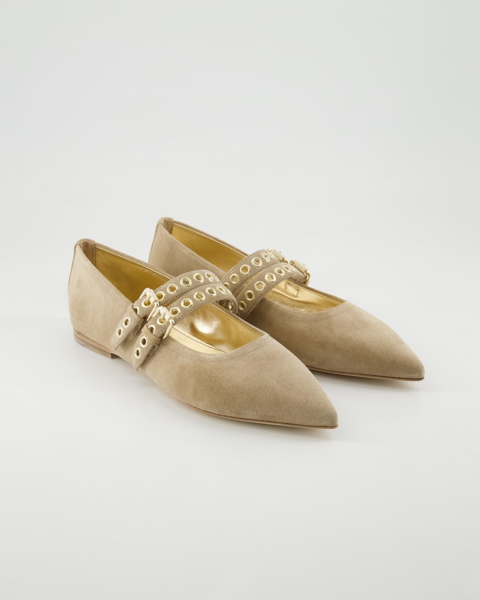 Kennel & Schmenger Greta Ballerinas in Beige