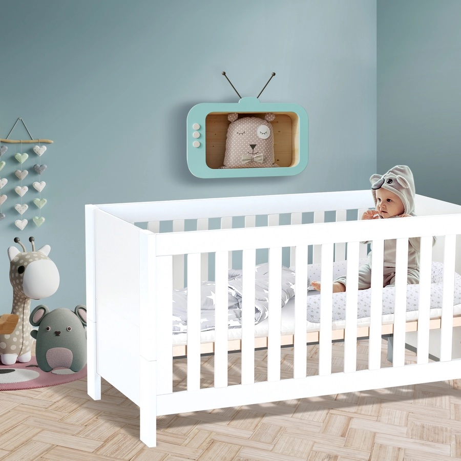 babybay Baby-, Kinder und Beistellbett All in One weiß
