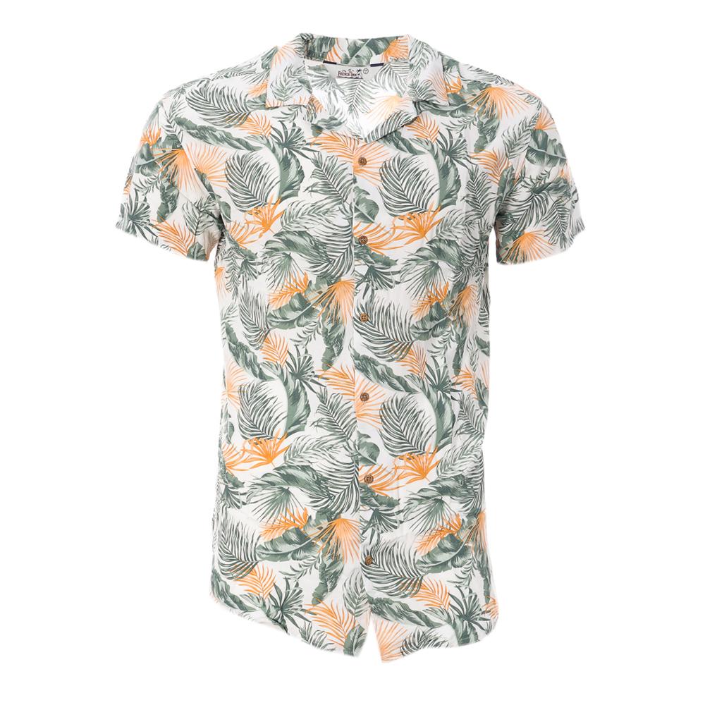 RMS26 Chemise Blanche/Verte à Motifs Homme RMS26 Tropic