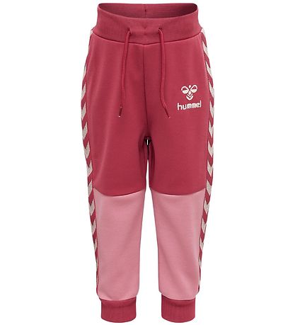 Hummel Hosen - hmlOlek - Erdrot/Pink m. Silber