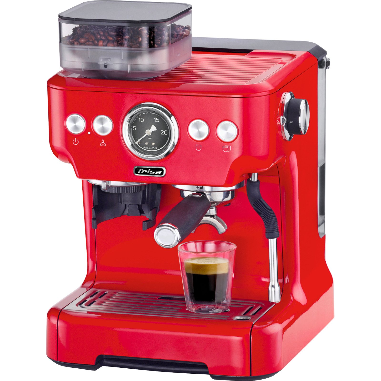 Trisa Espressomaschine Barista Plus, rot
