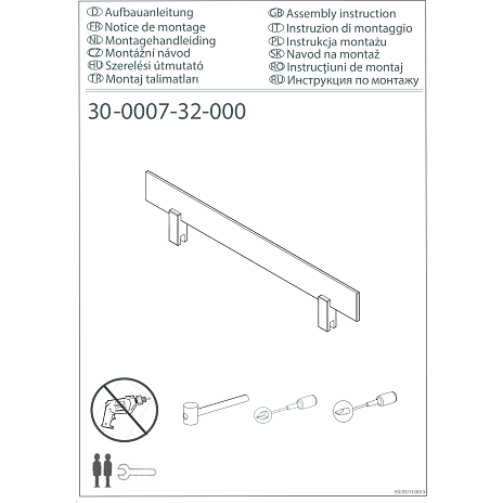 Spiloppe sengehest - hvid