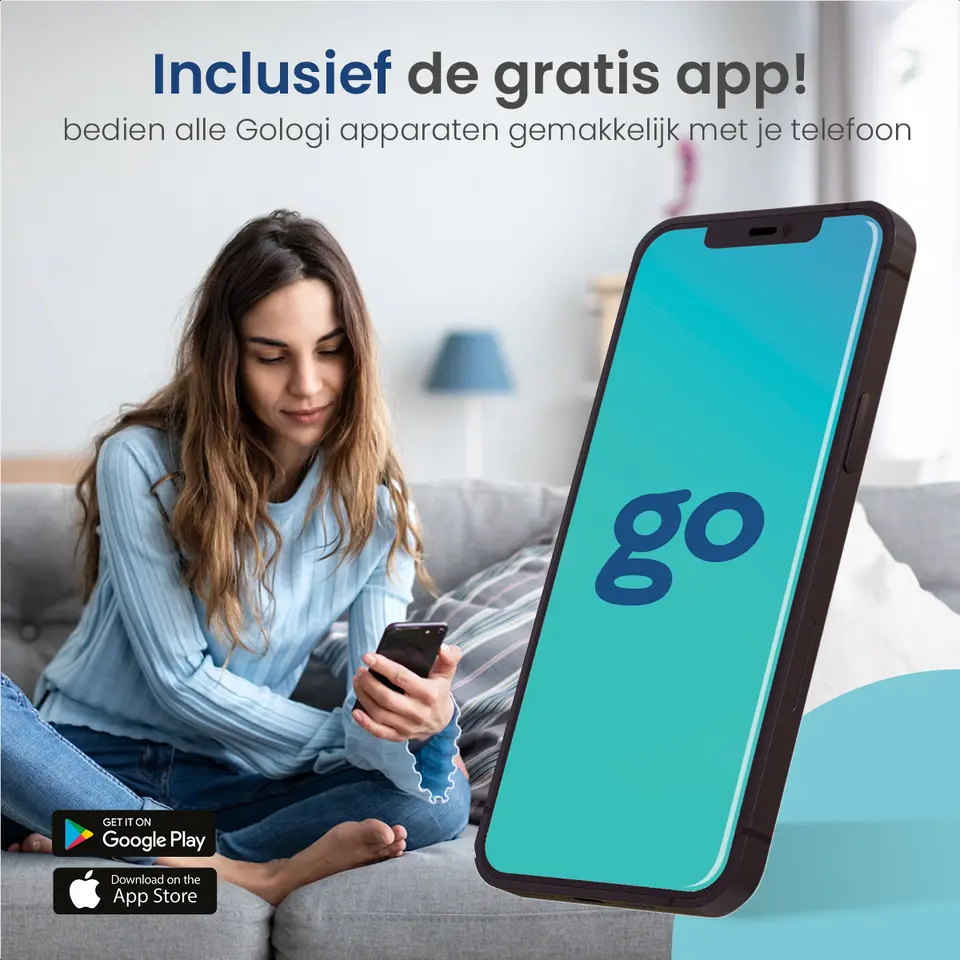 Gologi Plafondventilator met Verlichting - Ø60 cm - LED RGBW - 6 Standen