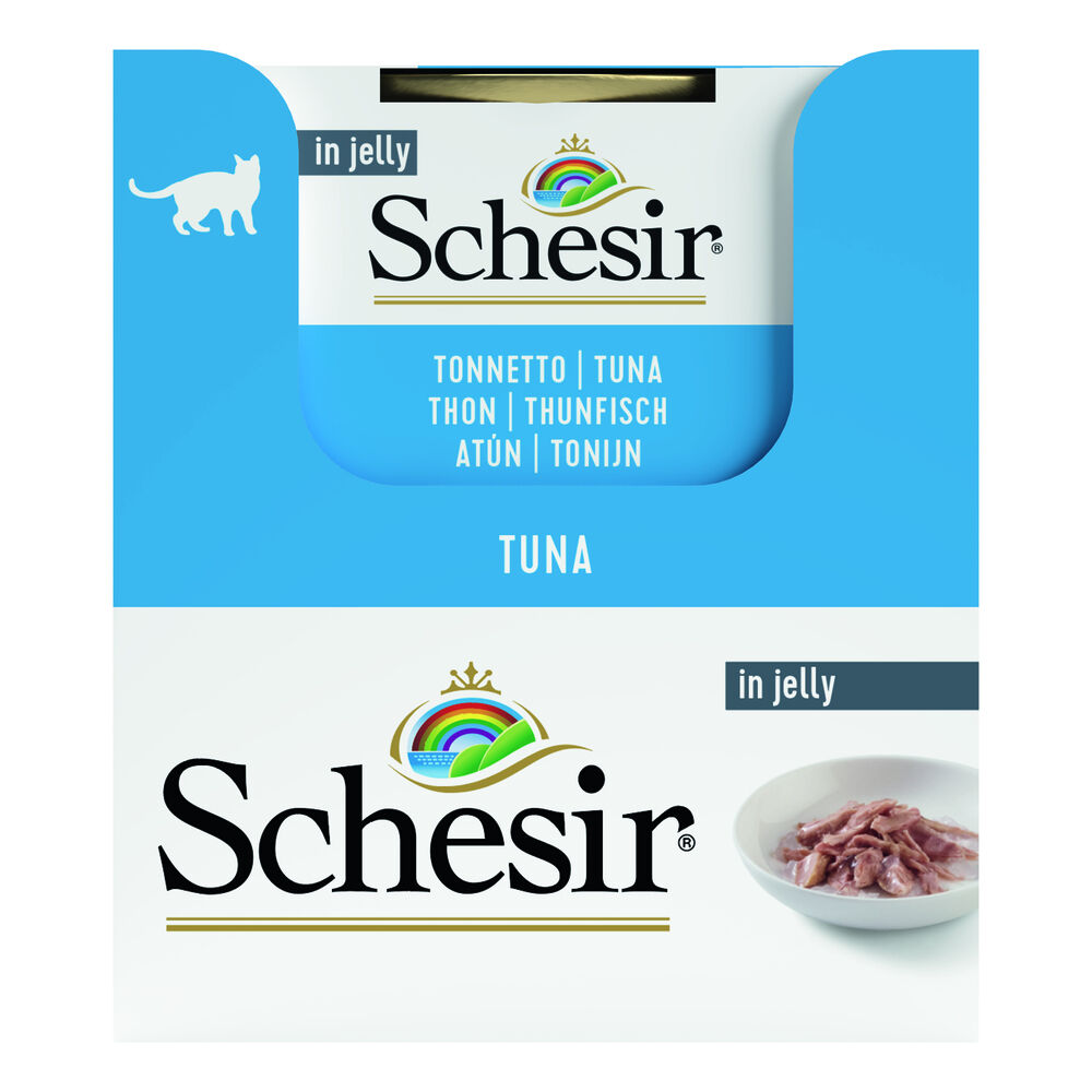 Schesir - Kattenvoer in Gelei - 85 Gram - tonijn