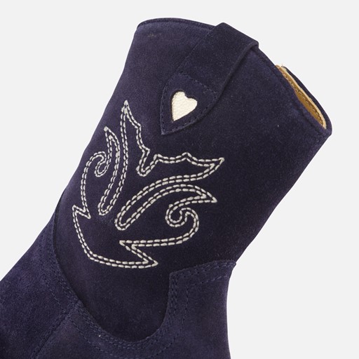 Muyters Cowboylaarzen blauw Suede