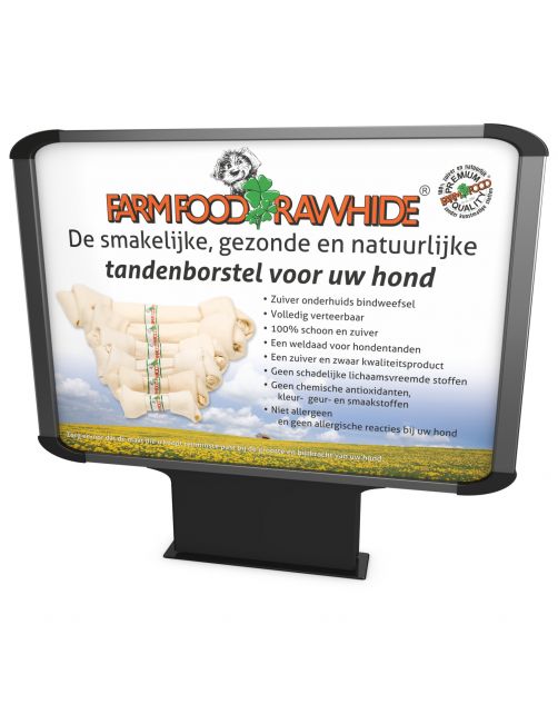 Farm Food Rawhide Dental Braided Stick Rund - Hondensnacks