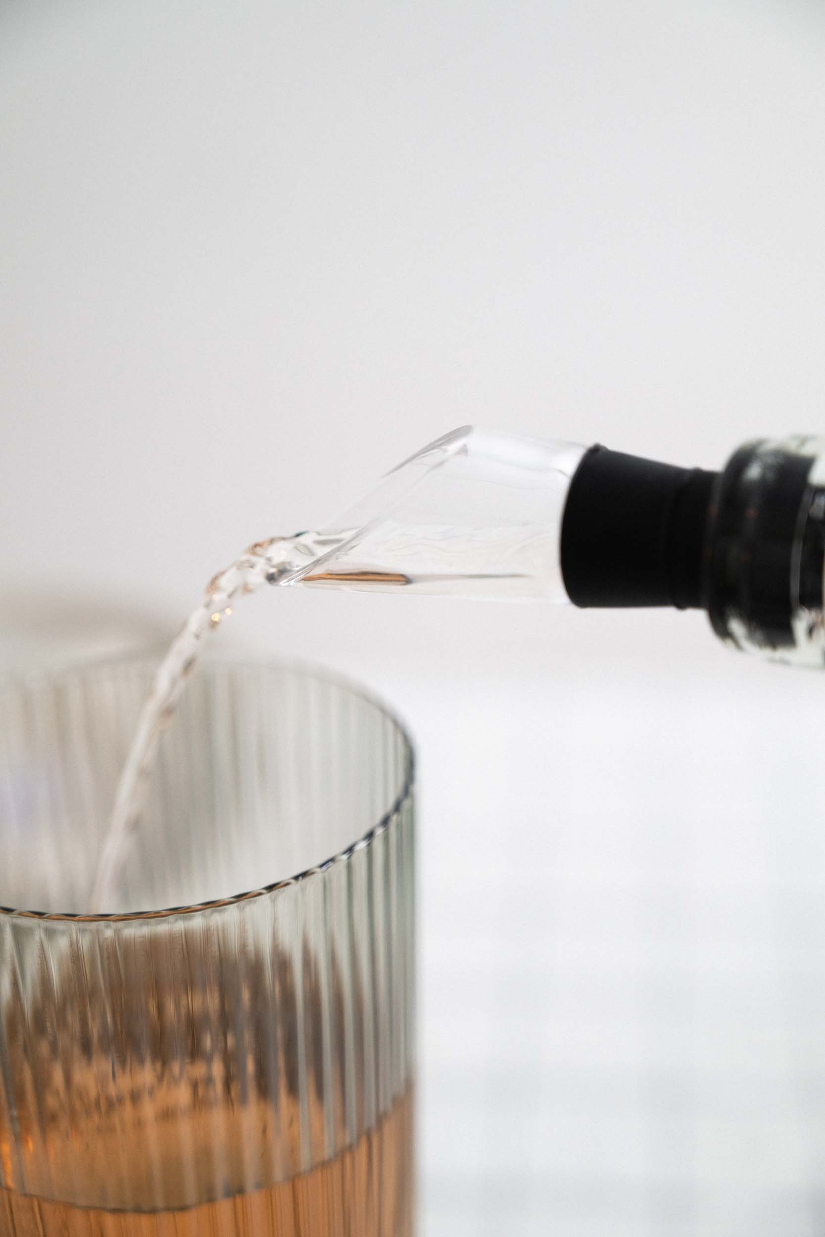 3in1 Edelstahl Flaschen Kühler Wein Dekanter und Drop Stop Ausguss - Silber