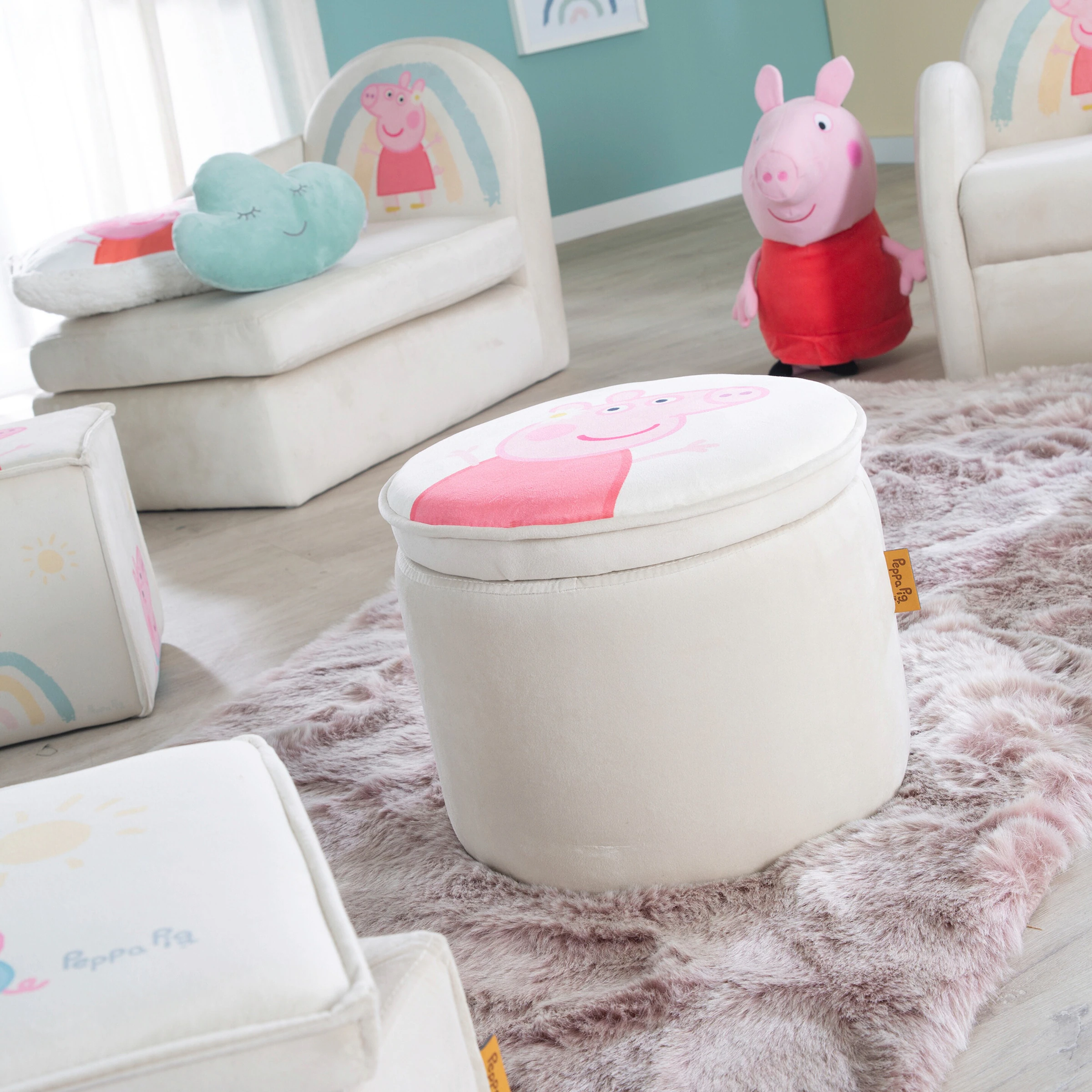 roba Kinderhocker rund Peppa Pig
