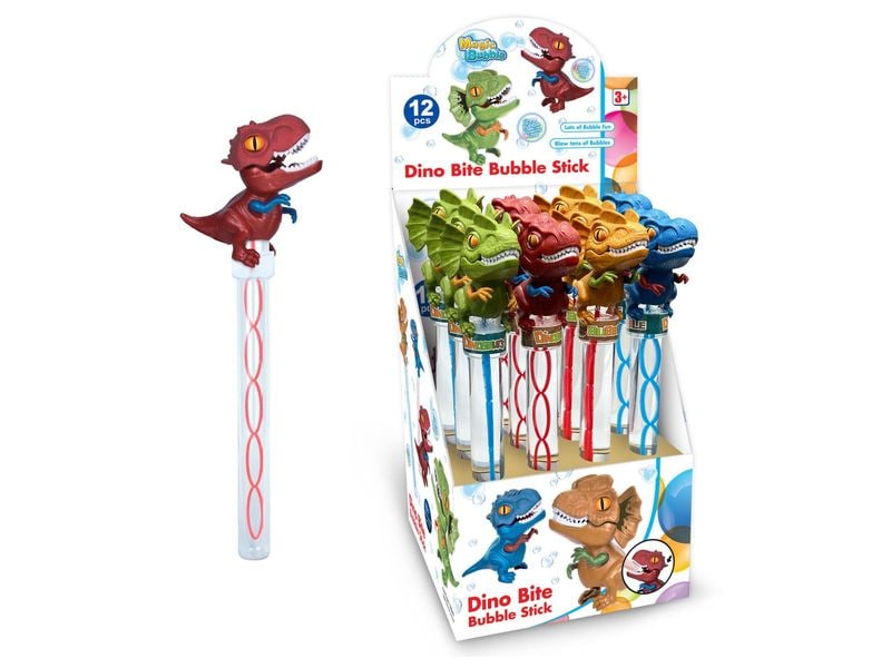 Totally Seifenblasen Dino Bite Bubble Stick assortiert Seifenblasen