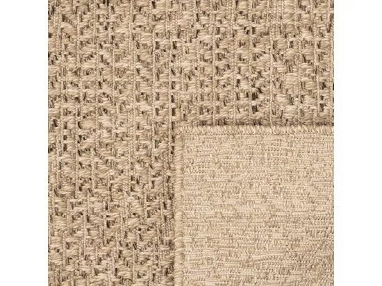 Tapis 80x200 cm aspect de jute intérieur et extérieur