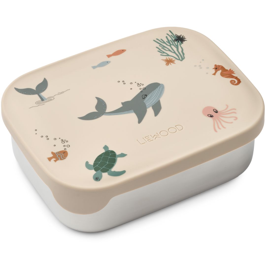 Liewood rvs broodtrommel arthur - sea creature sandy