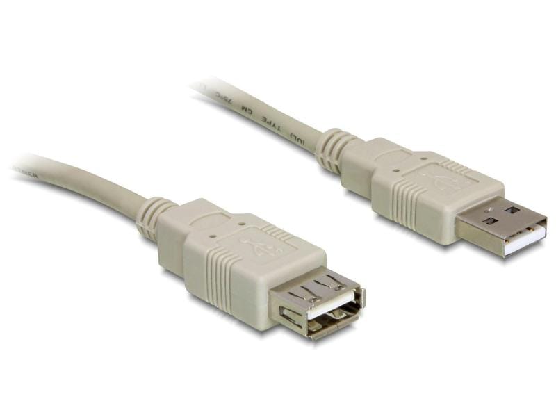 Delock USB 2.0-Verlängerungskabel  USB A - USB A 1.8 m Delock Kabel USB 2.0 Verlängerung A/A 1,8m