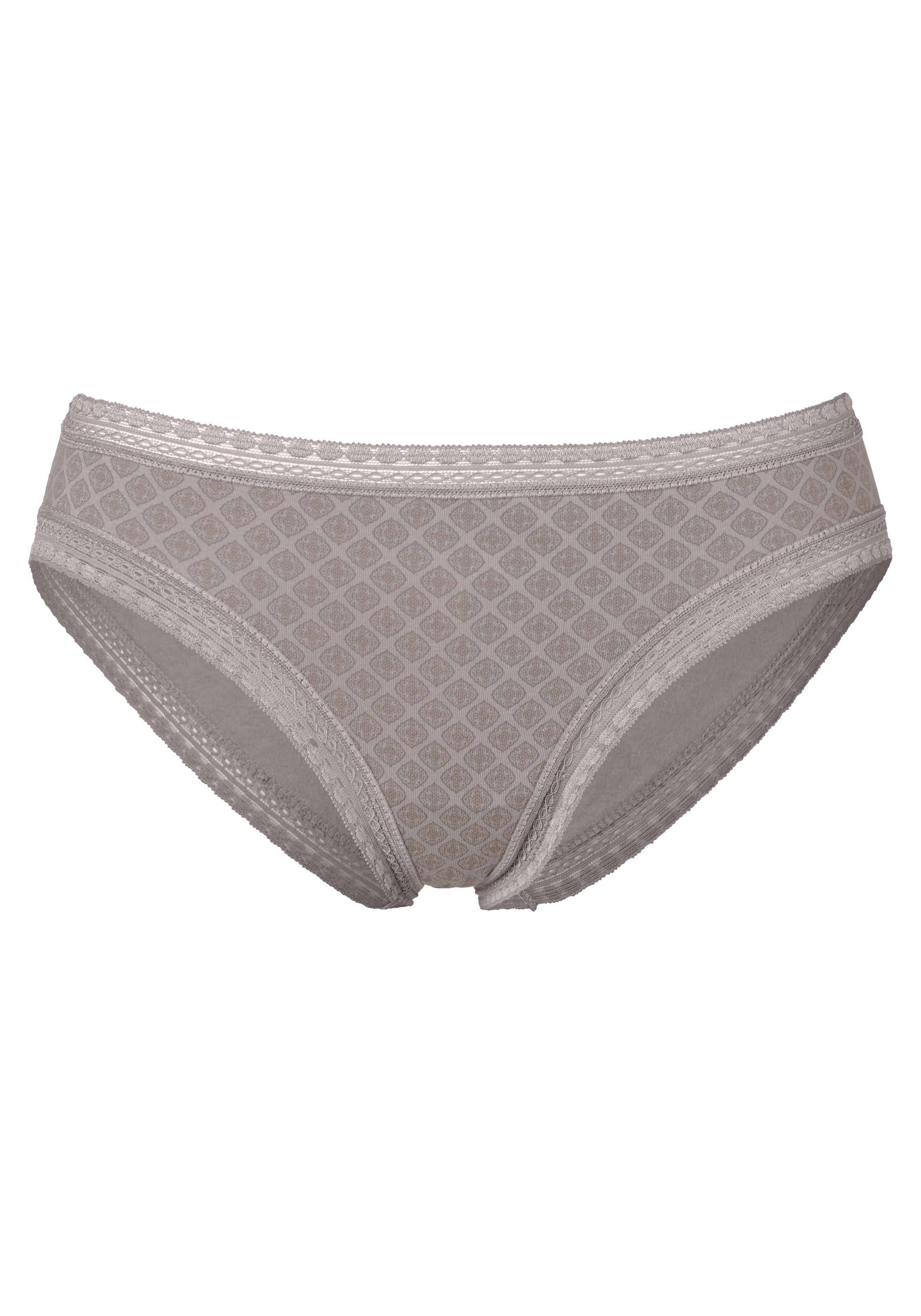 LASCANA Bikinislip , aus elastischer Baumwolle mit weicher Spitze