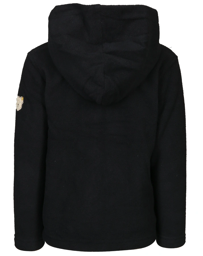 Kapuzen-Fleecejacke BASIC in dunkelblau