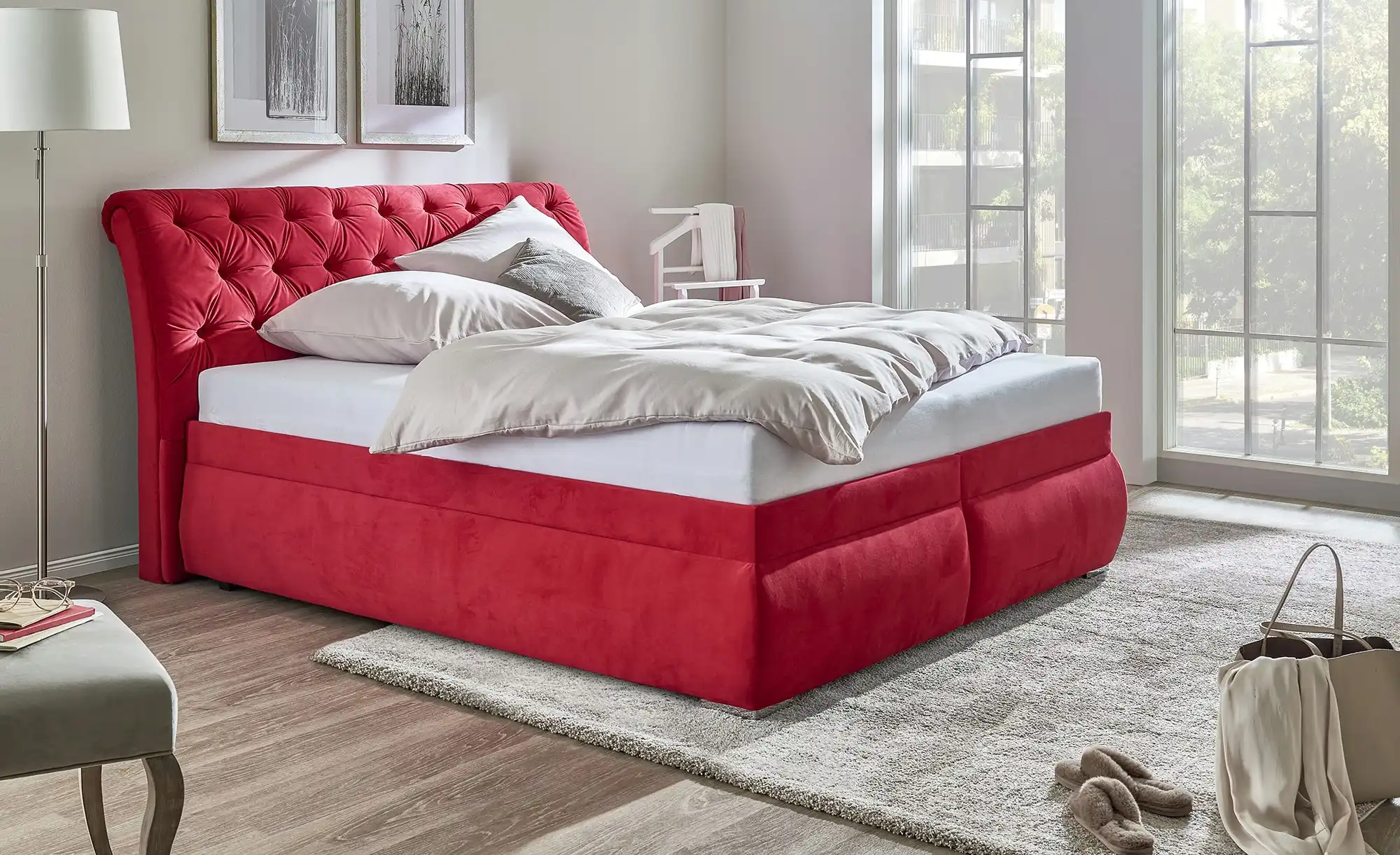 Polsterdoppelbett Derby