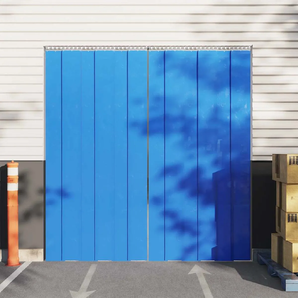 vidaXL Rideau de porte PVC