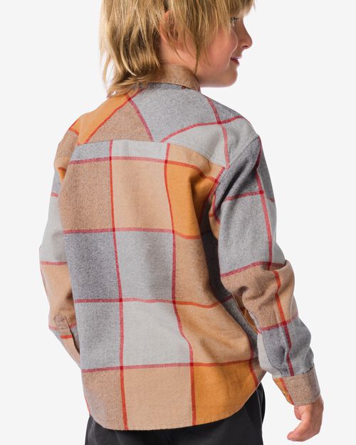 chemise à carreaux  sable