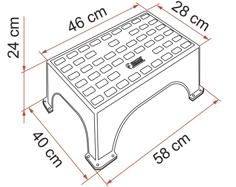 Kunststoff-Einstiegstufe Step Magnum