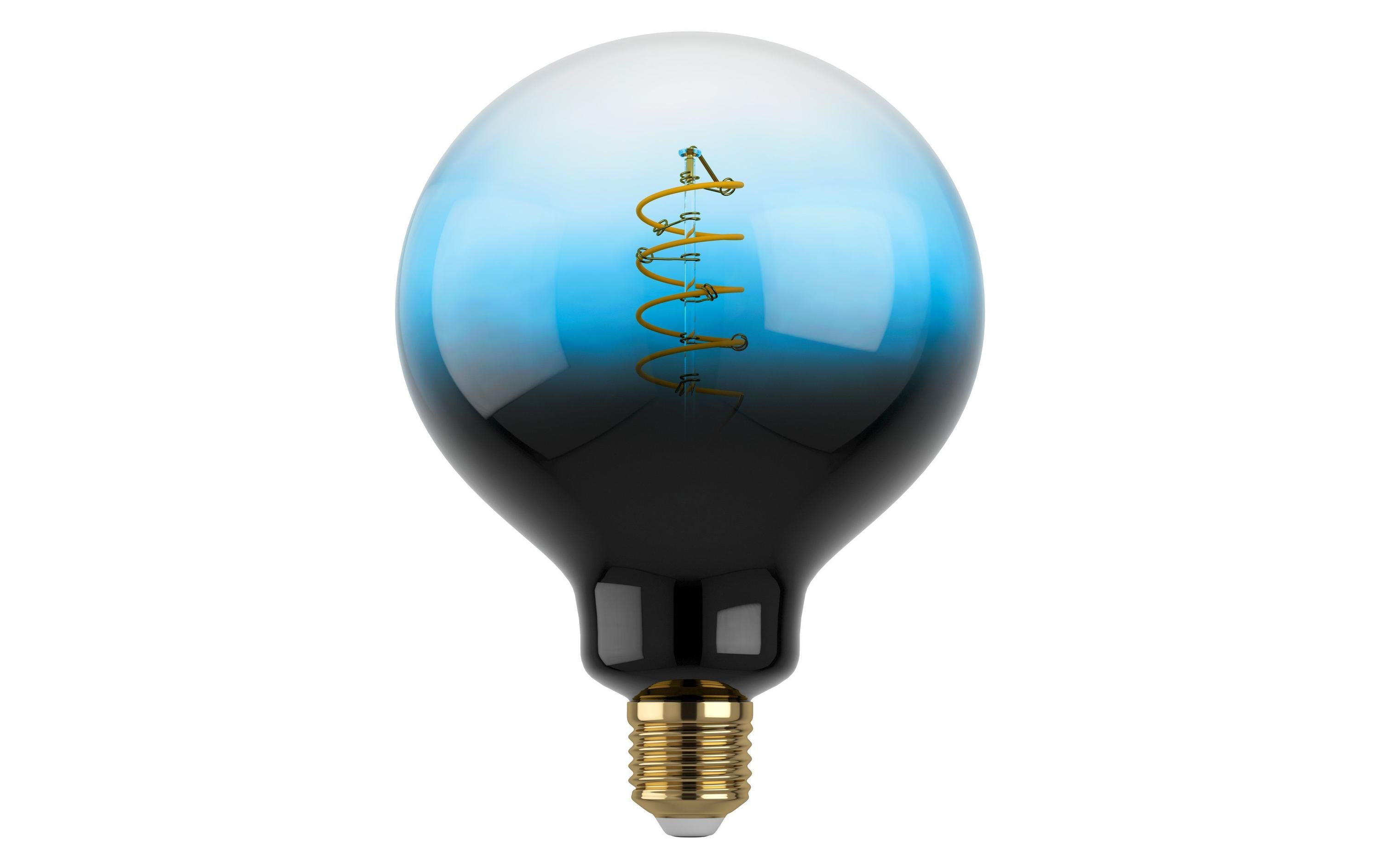 Lampe 4 W E27 Blau-Schwarz-TransparentLampe mit warmweissem Farbton