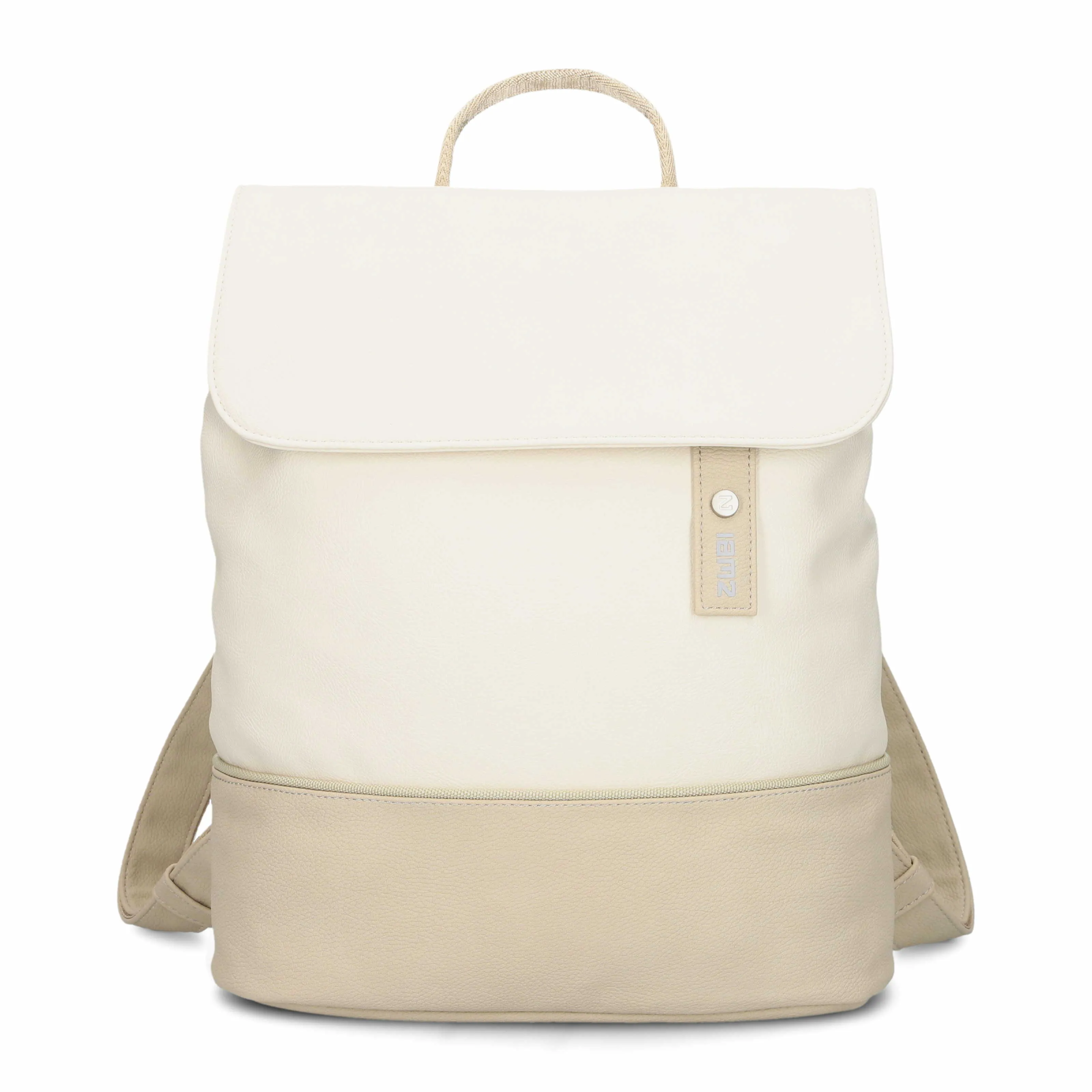 ZWEI Rucksack Beige Lederimitat