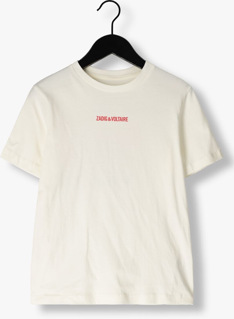 ZADIG & VOLTAIRE ecru zadig & voltaire t-shirt x60090