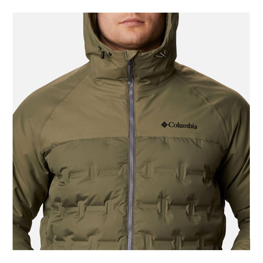 Columbia GRAND TREK - Doudoune Homme stone green