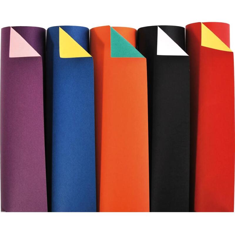 CARTON BICOLORE, Paquet de 50 feuilles 150g/m² au format 50x32,5cm - Assortiment